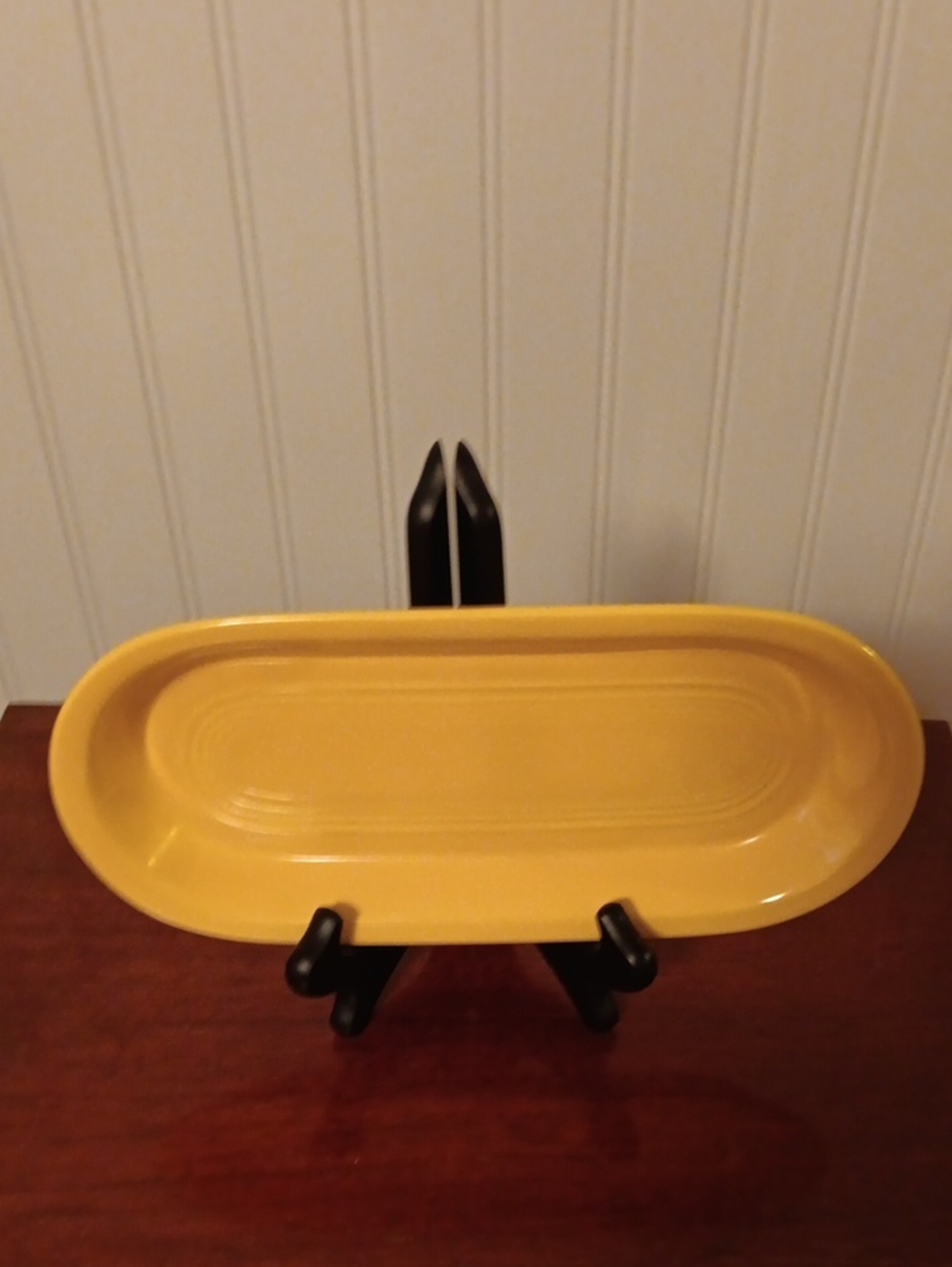Vintage Fiesta Yellow oval celery dish